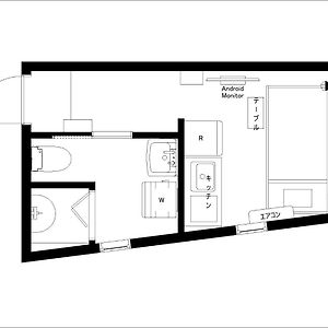 Appartement met een Slaapkamer